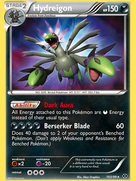 Hydreigon (103/99) [Black & White: Next Destinies]