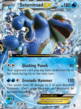 Seismitoad EX (20/111) [XY: Furious Fists]
