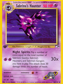 Sabrina's Haunter (58/132) [Gym Heroes 1st Edition]