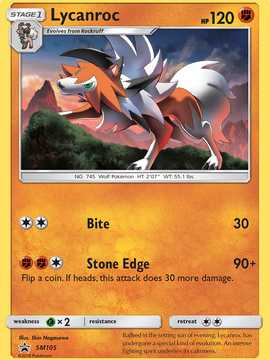 Lycanroc (SM105) [Sun & Moon: Black Star Promos]