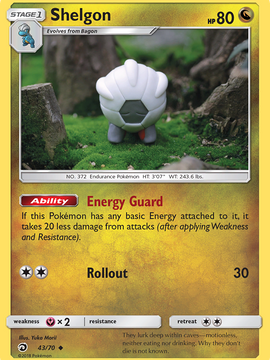 Shelgon (43/70) [Sun & Moon: Dragon Majesty]