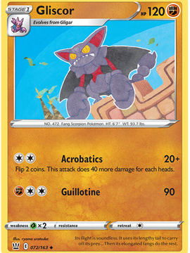 Gliscor (072/163) [Sword & Shield: Battle Styles]