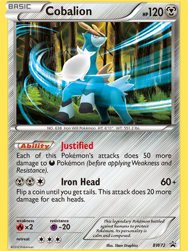 Cobalion (BW72) [BW Black Star Promos] Holofoil