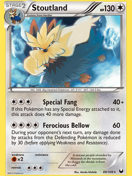 Stoutland (88/108) [Black & White: Dark Explorers]