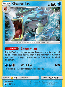 Gyarados (20/70) [Sun & Moon: Dragon Majesty]