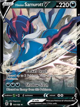 Hisuian Samurott V (101/189) [Sword & Shield: Astral Radiance]