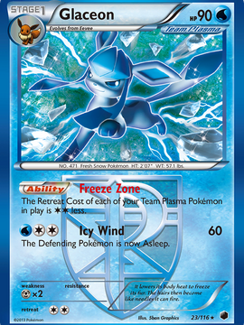 Glaceon (23/116) [Black & White: Plasma Freeze]