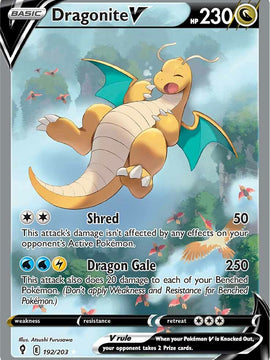 Dragonite V (192/203) [Sword & Shield: Evolving Skies]