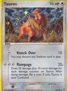 Tauros (16/112) [EX: FireRed & LeafGreen]