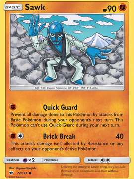 Sawk (72/147) [Sun & Moon: Burning Shadows]