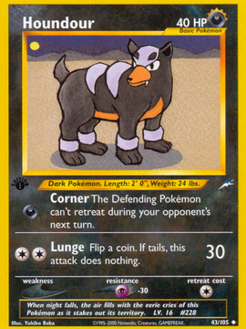 Houndour (43/105) [Neo Destiny 1st Edition]