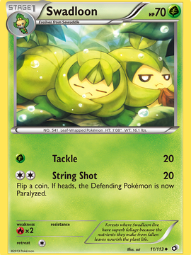 Swadloon (11/113) [Black & White: Legendary Treasures]