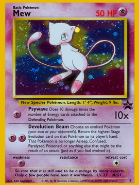 Mew (9) [Wizards of the Coast: Black Star Promos]