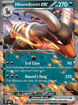 Houndoom ex (134/197) [Scarlet & Violet: Obsidian Flames]