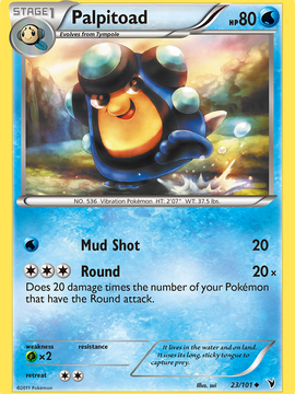 Palpitoad (23/101) [Black & White: Noble Victories]