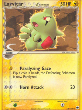 Larvitar (52/101) (Delta Species) [EX: Dragon Frontiers]