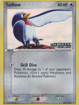 Taillow (86/113) (Stamped) [EX: Delta Species]