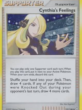 Cynthia's Feelings (131/146) (Cosmos Holofoil) [Diamond & Pearl: Legends Awakened]
