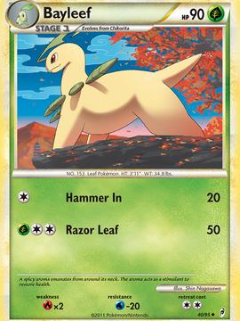 Bayleef (40/95) [HeartGold & SoulSilver: Call of Legends]