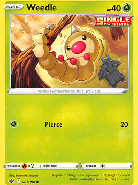 Weedle (001/198) [Sword & Shield: Chilling Reign]