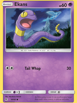 Ekans (26/68) [Sun & Moon: Hidden Fates]