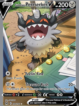 Galarian Perrserker V (184/196) [Sword & Shield: Lost Origin]