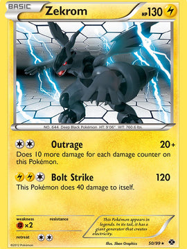 Zekrom (50/99) (Theme Deck Exclusive) [Black & White: Next Destinies]