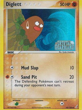 Diglett (50/100) (Stamped) [EX: Crystal Guardians]