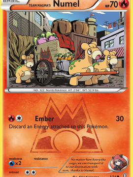 Team Magma's Numel (1/34) [XY: Double Crisis]
