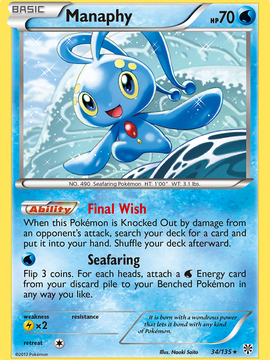 Manaphy (34/135) [Black & White: Plasma Storm]