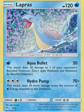 Lapras (5/12) [McDonald's Promos: 2019 Collection]