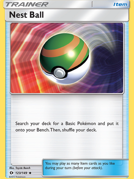 Nest Ball (123/149) [Sun & Moon: Base Set]