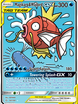 Magikarp & Wailord GX (161/181) [Sun & Moon: Team Up]