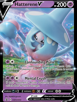 Hatterene V (SWSH055) [Sword & Shield: Black Star Promos]