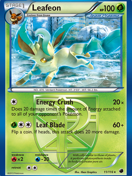 Leafeon (11/116) [Black & White: Plasma Freeze]
