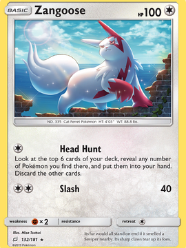 Zangoose (132/181) [Sun & Moon: Team Up]