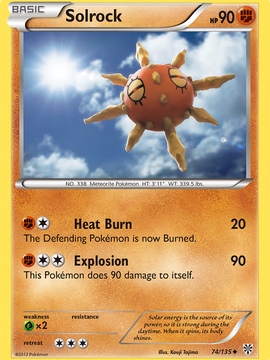 Solrock (74/135) [Black & White: Plasma Storm]