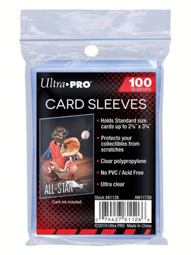 100 Pack Ultra Pro Card Sleeves / Penny Sleeves for Pokemon (35pt. thickness)