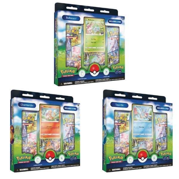 Pokemon GO - Pin Collection Bundle (Bulbasaur, Squirtle, Charmander) | Danireon Cards & Games