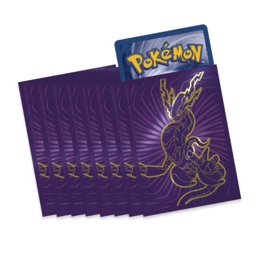 etb card sleeves White Flare Sleeve - Deck Protector - 65x Pokemon ETB Premium Sleeves SEALED